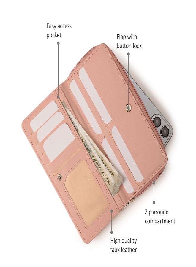 Fastrack Women's Everyday Clutch | Zip & Flap Compartments, Card & Cash Slots, Easy Access Pocket | Organized Wallet Clutch | 6 Months Warranty - Image 3